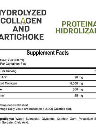 LIQUID HYDROLYZED COLLAGEN AND ARTICHOKE