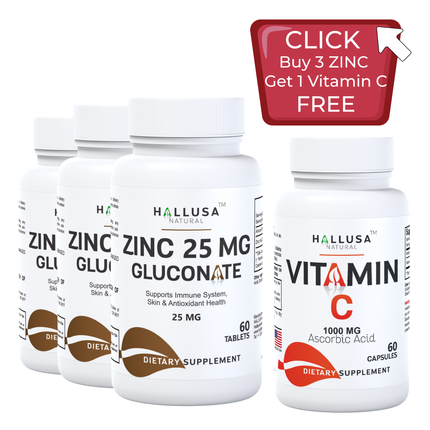 OFFER 3 : 3 ZINC 25 MG FREE VITAMIN C